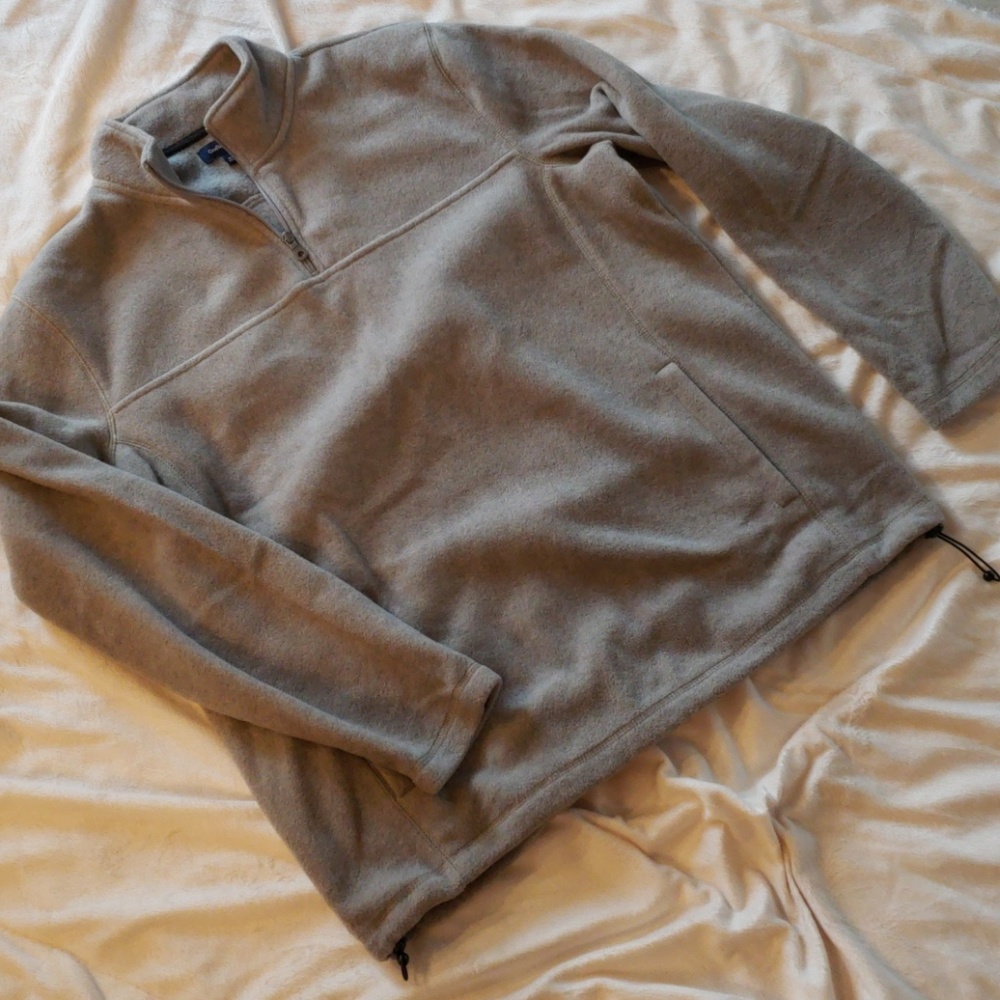 Mens 3/4 zip fleece